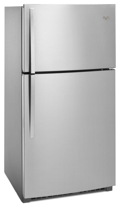 Whirlpool 33\" 21.3 Cu. Ft. Top-Mount Refrigerator - Monochromatic Stainless Steel - WRT541SZDM