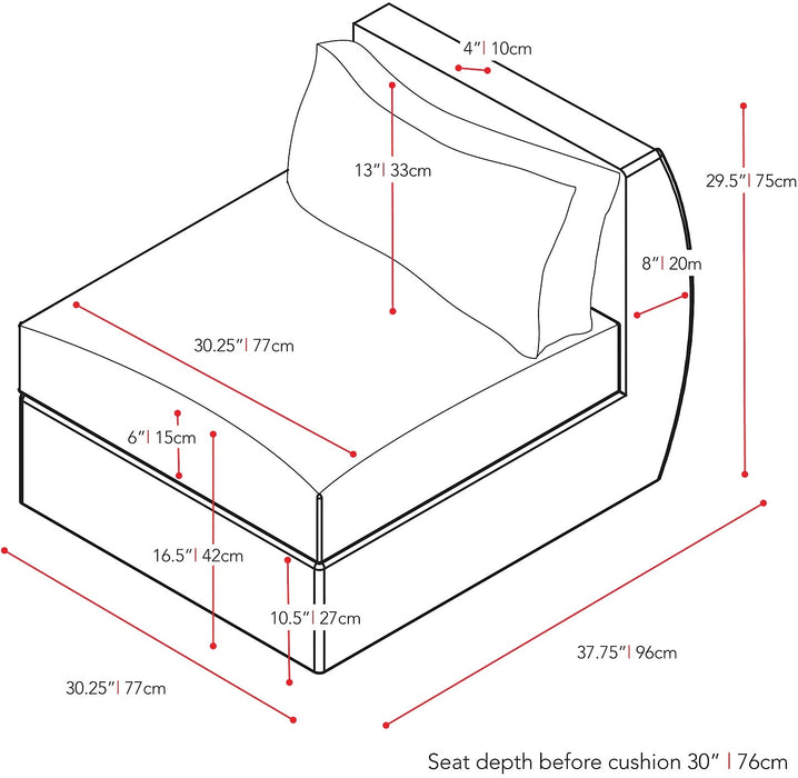 Seattle Patio Middle Seat