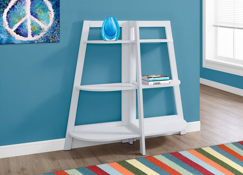 Aline 51\" Bookcase with 3 Open Shelves - White