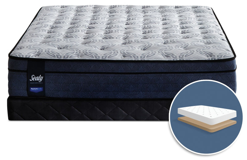 Sealy Posturepedic Erindale Euro-Top Firm Low-Profile King Mattress Set