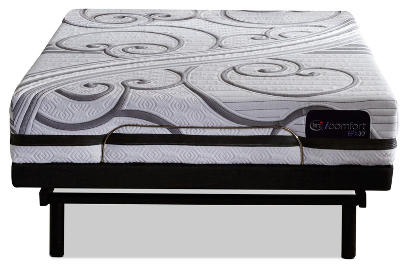 Serta iComfort® EFX3D Gravati Twin XL Mattress with Motion Essentials® 3 Adjustable Base