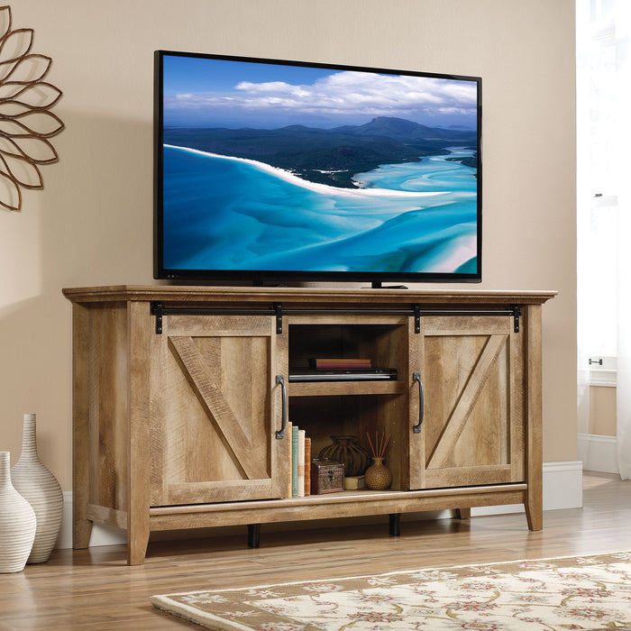 Dakota Pass 65\" Rustic TV Stand with Storage and Cable Management for TVs up to 75\"- Light Brown