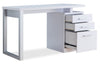 Oscar 47\" Reversible Office Desk with 3-Drawers - White