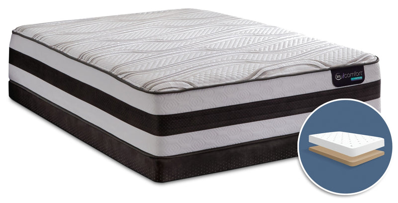 Serta iComfort® Hybrid Valentine Firm Low-Profile Full Mattress Set