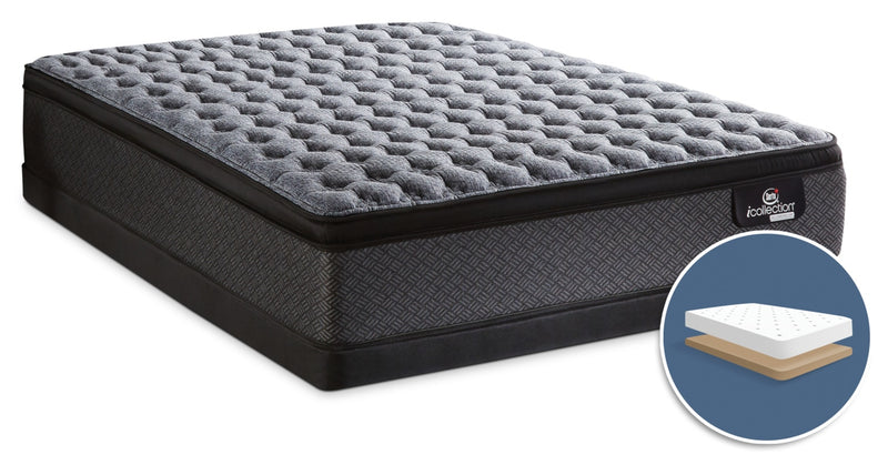 Serta® iCollection® Senna Firm Euro-Top Low-Profile King Mattress Set