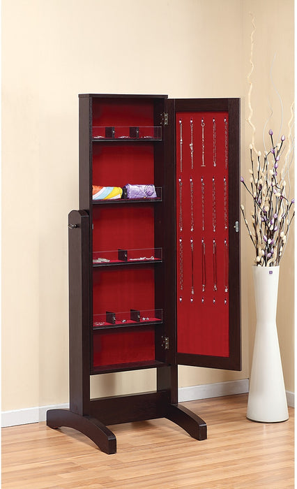 Messina 19\" Jewelry Mirror Cabinet - Espresso