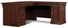 Palladia 65.11\" L-Shaped Office Desk with 5-Drawers - Select Cherry