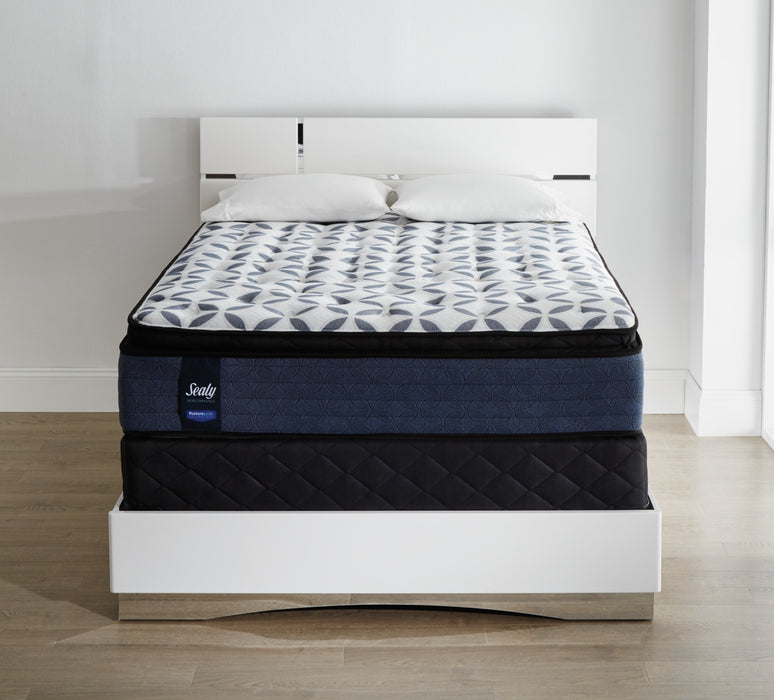 Sealy Posturepedic Kingsmill Pillow-Top Plush Low-Profile Split Queen Mattress Set