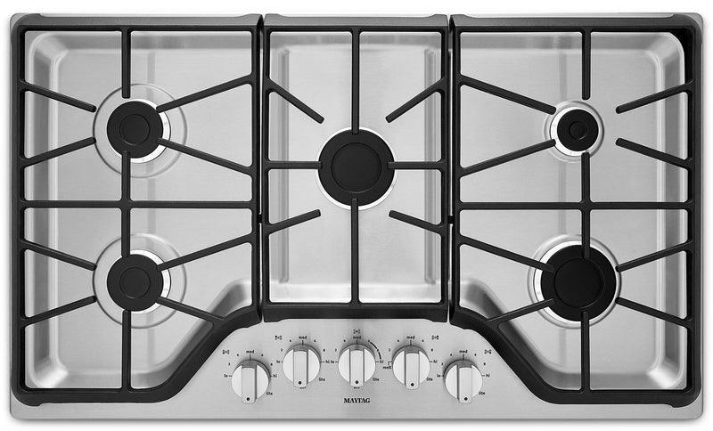Maytag 36\" 5-Element Gas Cooktop - Stainless Steel - MGC7536DS