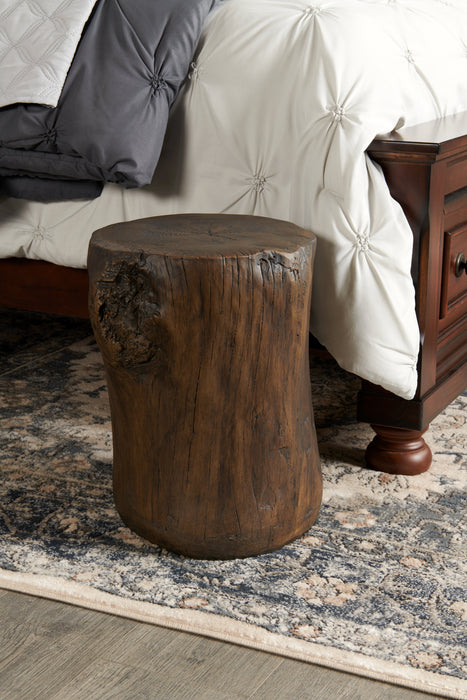 Jordy 15\" Faux Wood Accent Table - Black