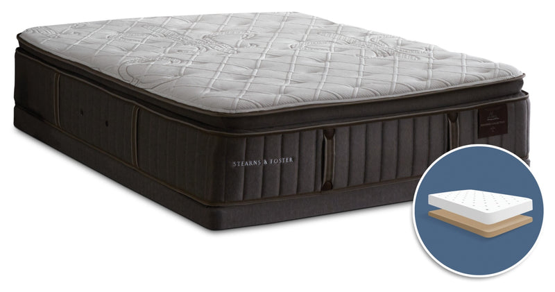 Stearns & Foster Princedale Medium Pillow-Top Low-Profile Full Mattress Set