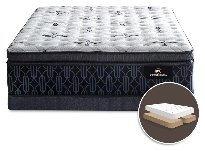 Serta Perfect Sleeper® Mansell Plush Super Pillow-Top Split Queen Mattress Set