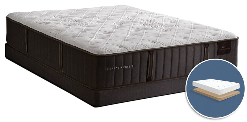 Stearns & Foster Finsbury Firm Low-Profile Queen Mattress Set