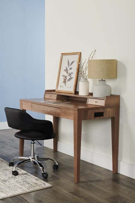 Jude 47.25\" Office Desk with 3-Drawers- Hazelnut