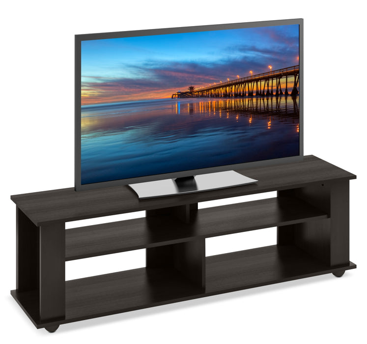 Bakersfield 58\" Modern TV Stand with Storage and Cable Management for TVs up to 65\"- Black