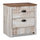Kaia Bedside 2-Drawer Nightstand, 23.82"W x 25.1"H, Made in Canada - Whitewash