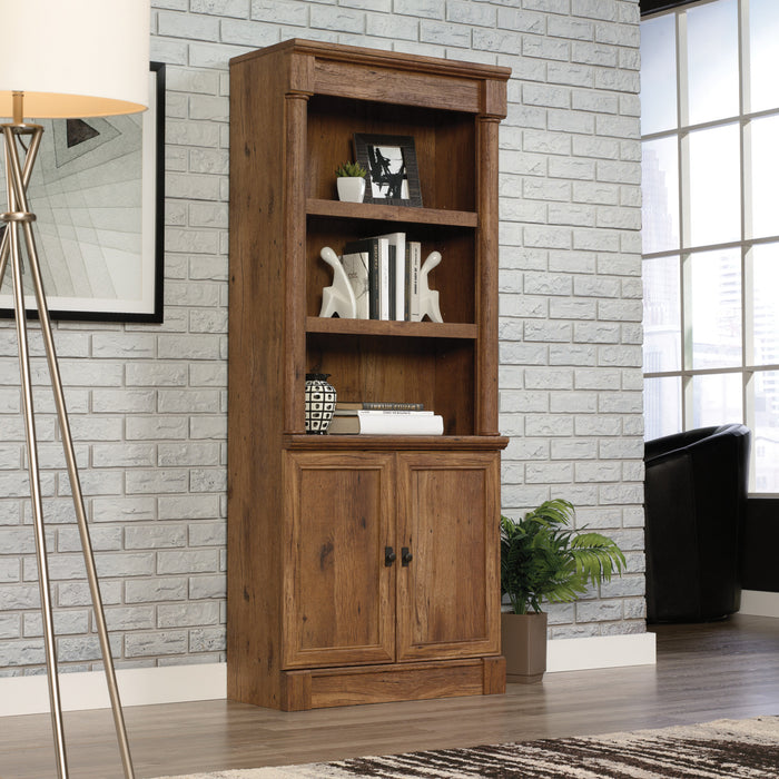 Vinecrest 29.37\" Library Bookcase with Cabinet - Vintage Oak