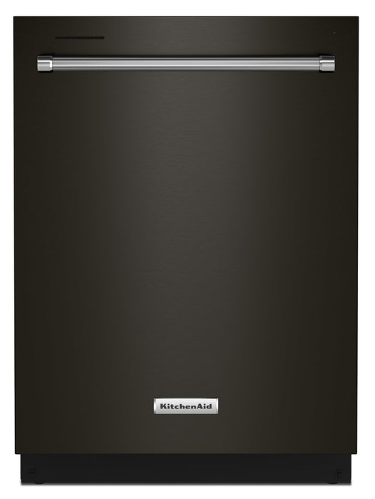 KitchenAid 24\" 44 dBA Built-In Top-Control Dishwasher with Third Rack - Black Stainless Steel with PrintShield™ Finish - KDTM404KBS