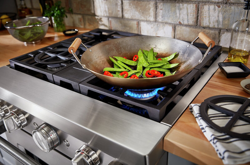 KitchenAid 4.1 Cu. Ft. Smart Gas Range with Self-Clean - Stainless Steel - KFGC500JSS