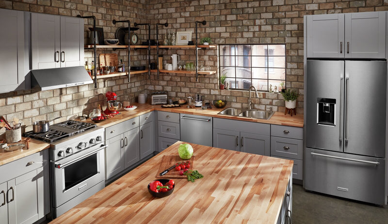 KitchenAid 4.1 Cu. Ft. Smart Gas Range with Self-Clean - Stainless Steel - KFGC500JSS