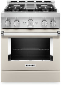 KitchenAid 6.3 Cu. Ft. Smart Dual Fuel Range with Self-Clean and Griddle - Ink Blue - KFDC558JIB