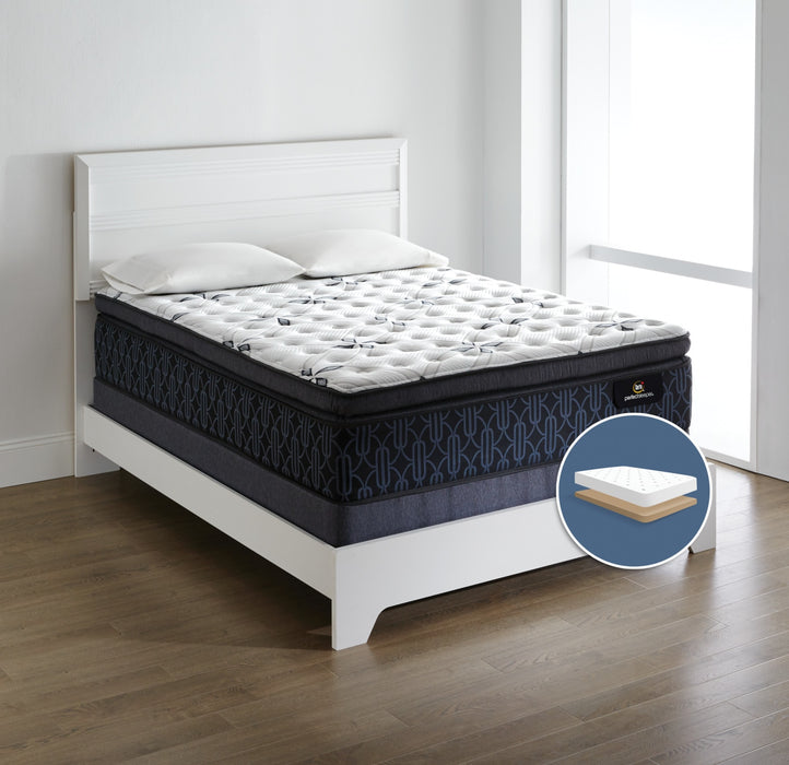 Serta Perfect Sleeper® Mansell Plush Super Pillow-Top Low-Profile Full Mattress Set