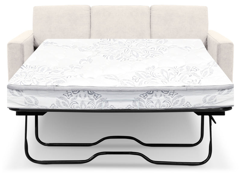 Becca Chenille Full-Size Sofa Bed – Silver
