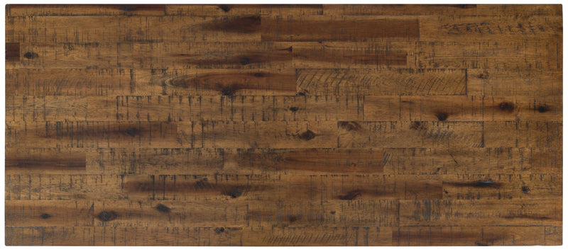 Galeveston 50\" Rustic Sofa Table with Storage and Shelf - Brown Woodgrain Wood