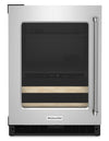 KitchenAid 24\" 4.9 Cu. Ft. Undercounter Beverage Refrigerator - Stainless Steel - KUBL214KSB