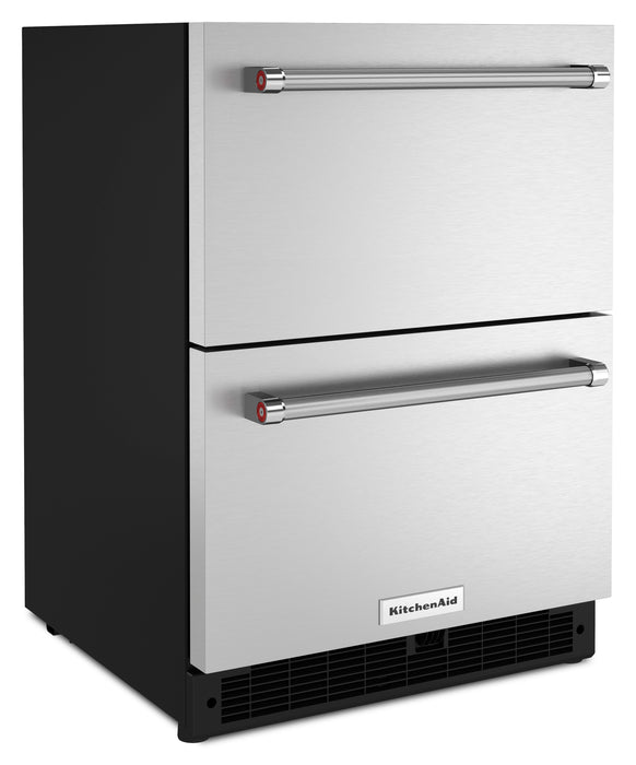 KitchenAid 24\" 4.3 Cu. Ft. Undercounter Drawer Refrigerator - Stainless Steel - KUDR204KSB