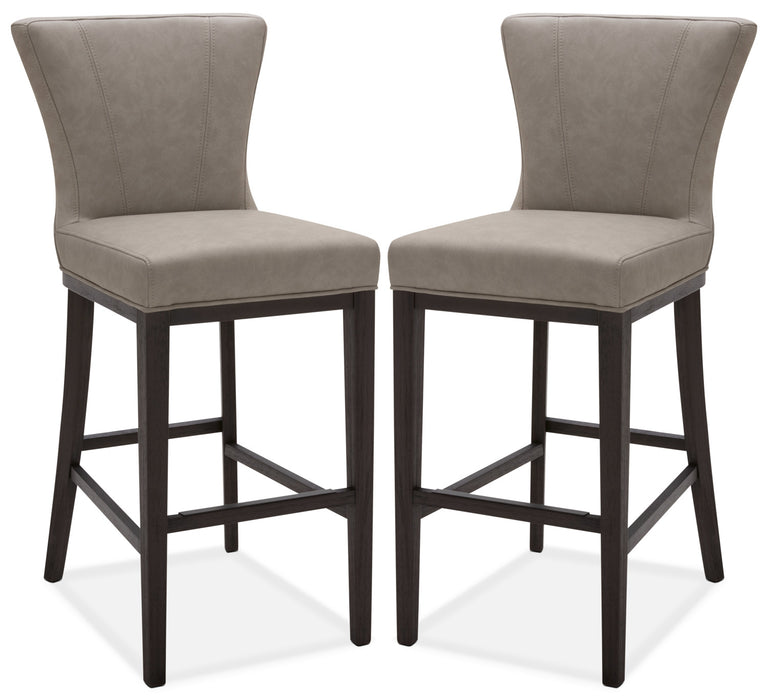 Quinn Bar Stool, Set of 2 – Taupe