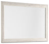 ["Willowton Bedroom Dresser Mirror, Attachable, Wall Hanging - Whitewash"]