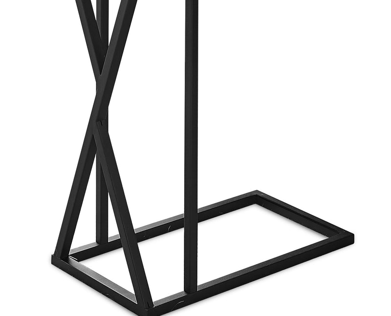 Leila 10.25\" C-Shaped Chairside Table - Grey