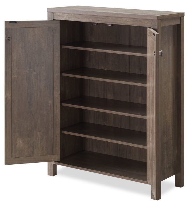 Levi 31\" Shoe Storage Cabinet - Hazelnut