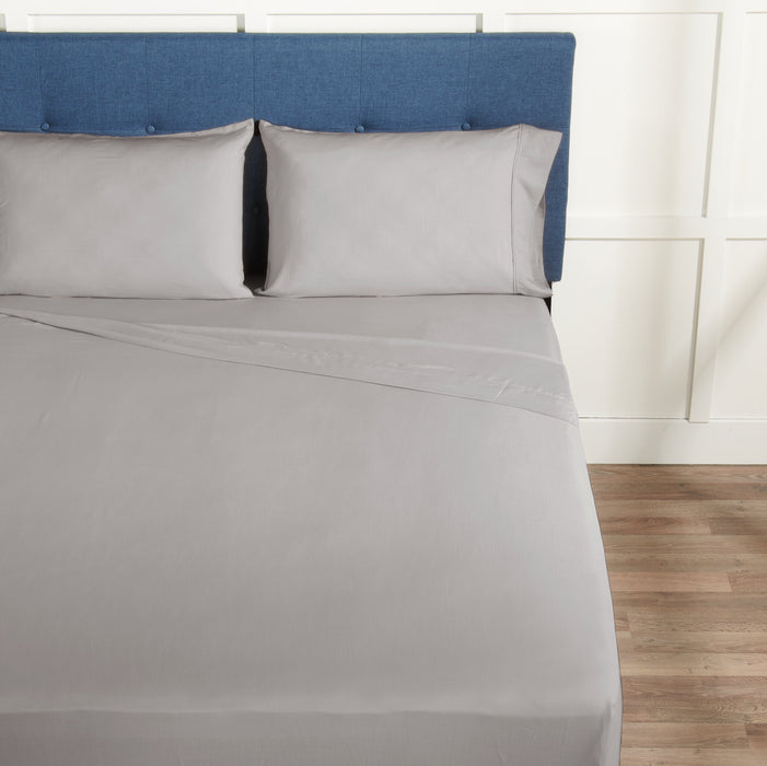 BEDGEAR Hyper-Linen™ Performance 5-Piece King Split Sheet Set - Light Grey