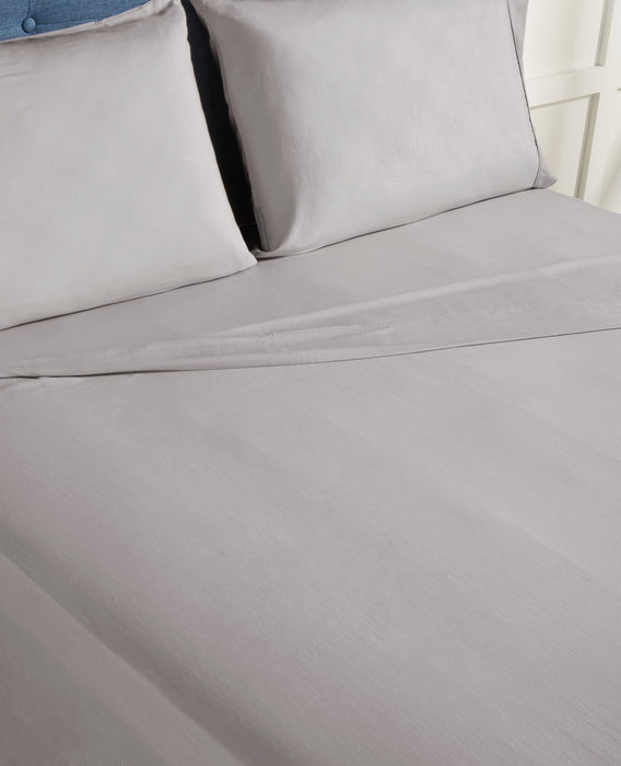 BEDGEAR Hyper-Linen™ Performance 5-Piece King Split Sheet Set - Light Grey