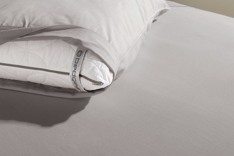BEDGEAR Hyper-Linen™ Performance 5-Piece King Split Sheet Set - Light Grey