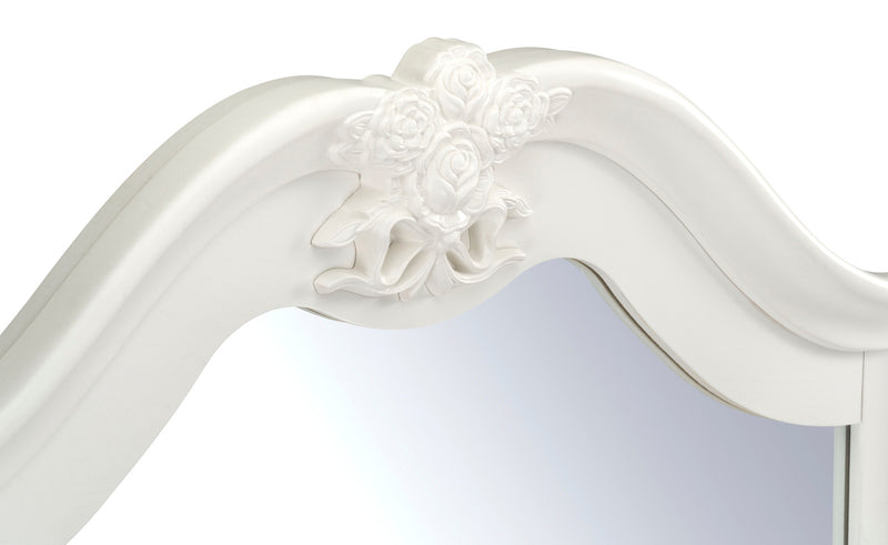 Livy Bedroom Dresser Mirror for Kids - White