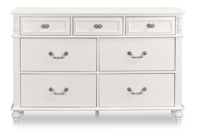 Livy 7-Drawer Dresser for Kids, 56\"W - White