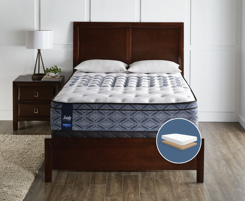 Sealy Posturepedic Performance Plus Lindfield Firm Euro-Top Low-Profile Queen Mattress Set