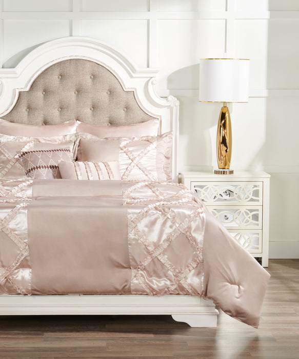 Margot 7-Piece Queen Comforter Set - Mocha