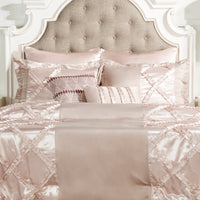 Margot 7-Piece Queen Comforter Set - Mocha