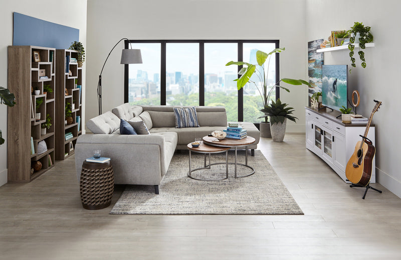 Emry 84\" TV Stand with Storage and Cable Management for TVs up to 90\"- White