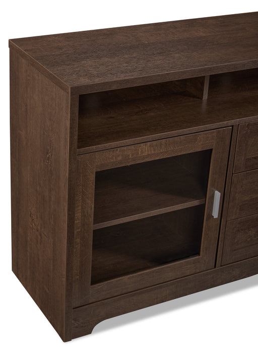Melody 60\" TV Stand with Storage and Cable Management for TVs up to 65\"- Brown