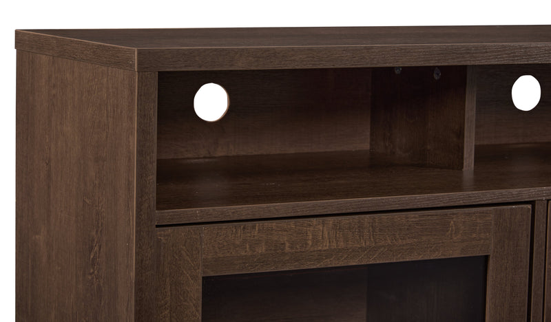 Melody 60\" TV Stand with Storage and Cable Management for TVs up to 65\"- Brown