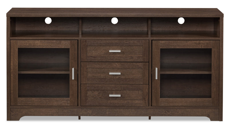 Melody 60\" TV Stand with Storage and Cable Management for TVs up to 65\"- Brown