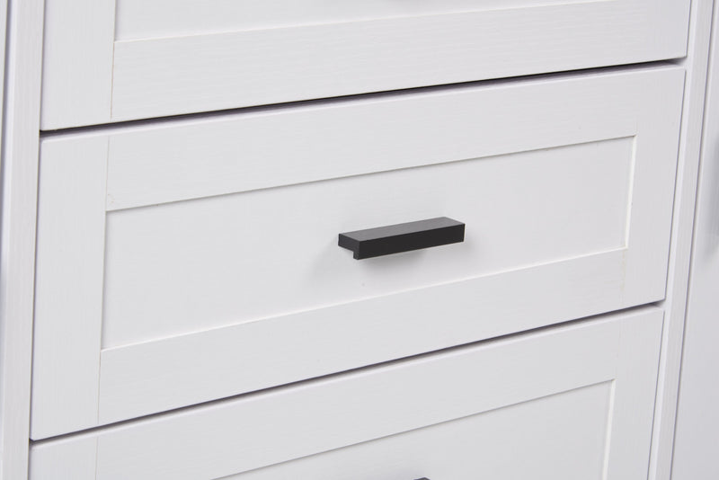 Melody 60\" TV Stand with Storage and Cable Management for TVs up to 65\"- White