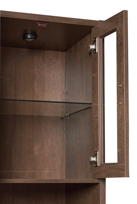 Melody 100\" 3-Piece Entertainment Centre with Storage and Cable Management for TVs up to 65\"- Brown