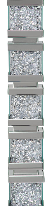 Memphis 54.3\" Glam Floor Lamp with Glass, Mirror and Acrylic Crystals