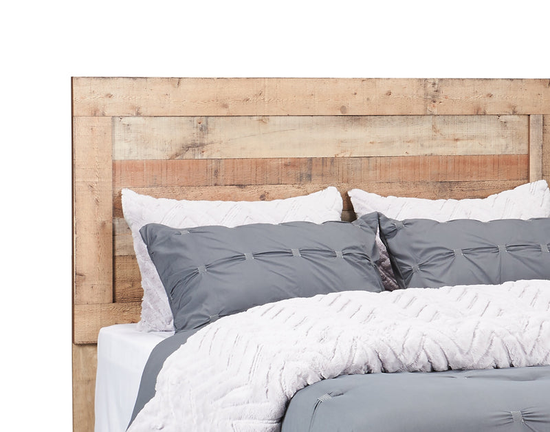 Mojave 6pc Bedroom Set with Bed, Dresser, Mirror & Nightstand, Rustic, Brown - Full Size